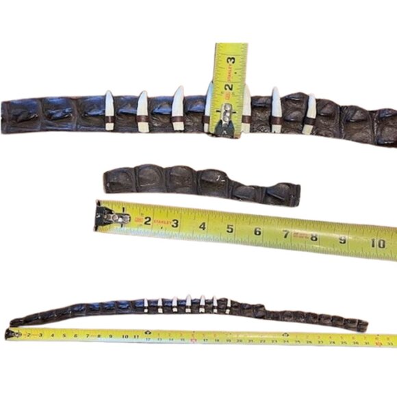 Genuine Australian Crocodile Leather Hat Band with 7 Crocodile Teeth - Picture 7 of 7